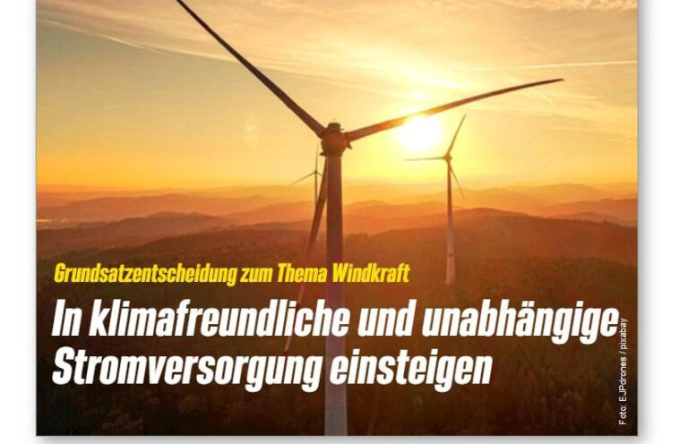 Windräder sind unverzichtbarer Teil der Energiewende