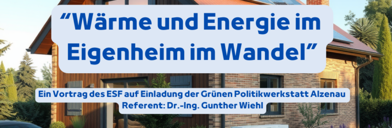 Vortrag und Diskussion: Wärme und Energie im Eigenheim