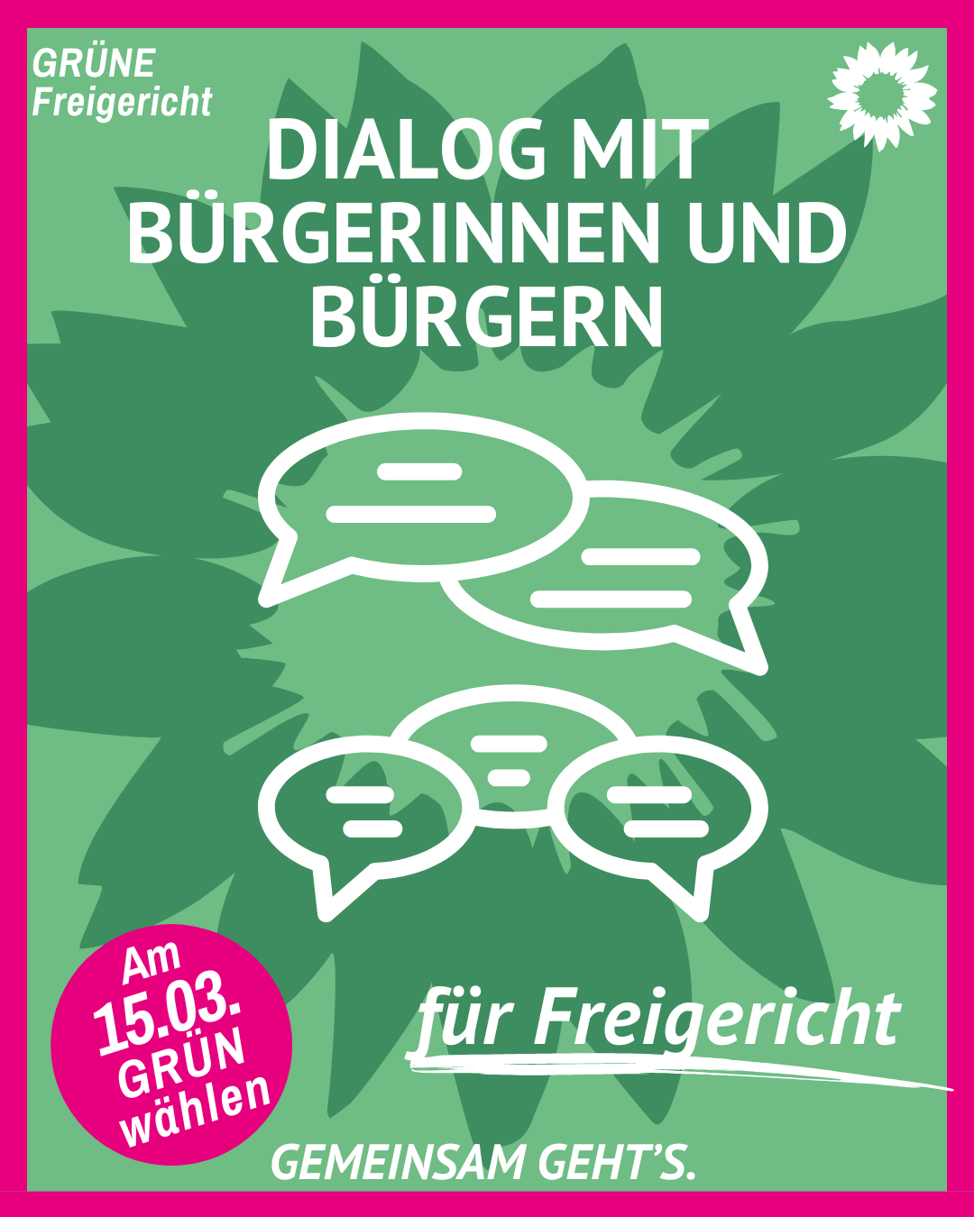 GRÜNE suchen den Dialog mit Bürgerinnen und Bürgern - Grüne Freigericht